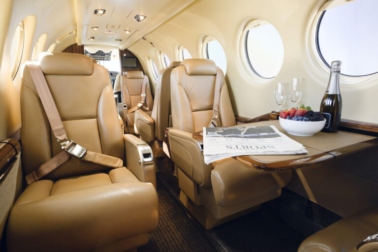private jet interior photo