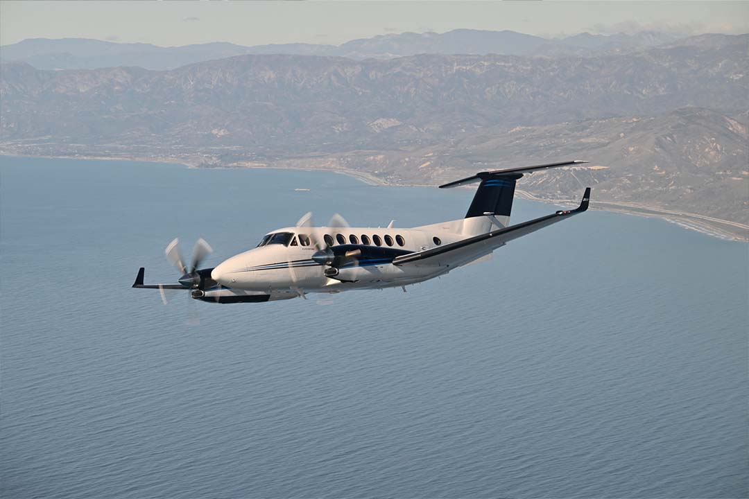 King Air 350 in-flight