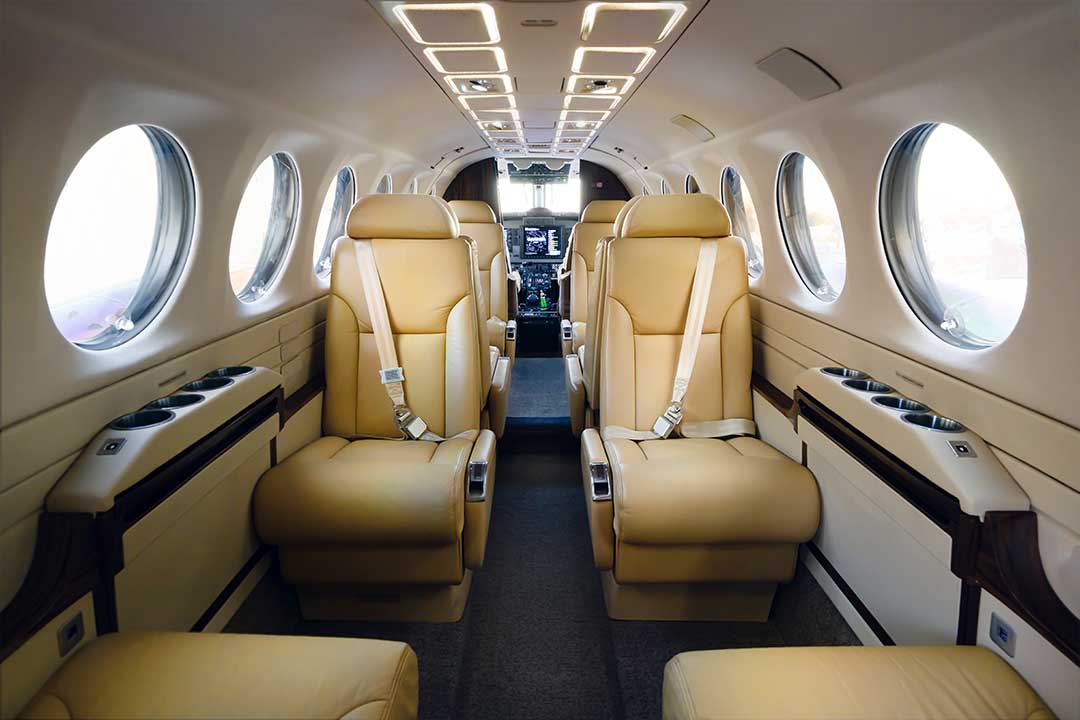 King Air 350 interior